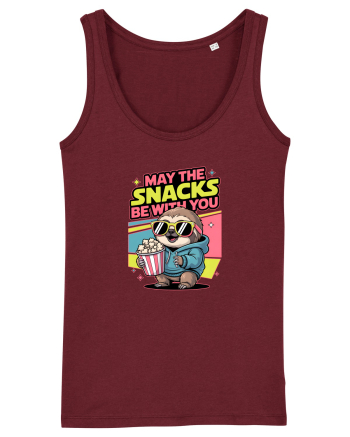 MAY THE SNACKS (not the Force) BE WITH YOU - Yoda Lenes & Popcorn Burgundy