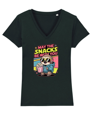 MAY THE SNACKS (not the Force) BE WITH YOU - Yoda Lenes & Popcorn Black