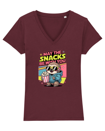 MAY THE SNACKS (not the Force) BE WITH YOU - Yoda Lenes & Popcorn Burgundy