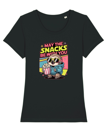 MAY THE SNACKS (not the Force) BE WITH YOU - Yoda Lenes & Popcorn Black