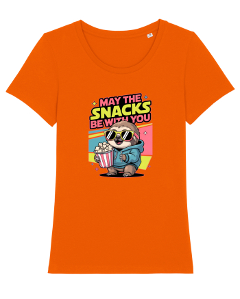 MAY THE SNACKS (not the Force) BE WITH YOU - Yoda Lenes & Popcorn Bright Orange