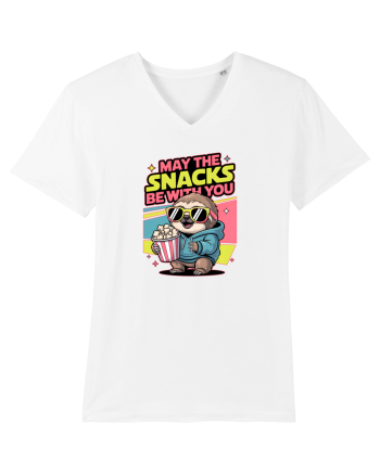 MAY THE SNACKS (not the Force) BE WITH YOU - Yoda Lenes & Popcorn White