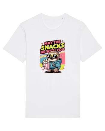 MAY THE SNACKS (not the Force) BE WITH YOU - Yoda Lenes & Popcorn White