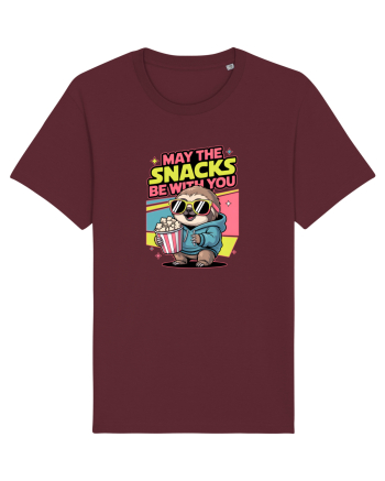 MAY THE SNACKS (not the Force) BE WITH YOU - Yoda Lenes & Popcorn Burgundy