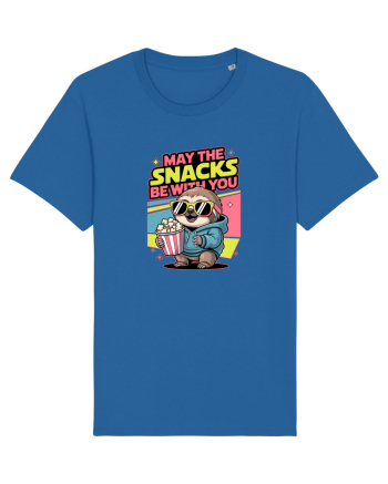MAY THE SNACKS (not the Force) BE WITH YOU - Yoda Lenes & Popcorn Royal Blue