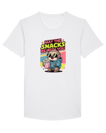 MAY THE SNACKS (not the Force) BE WITH YOU - Yoda Lenes & Popcorn Tricou mânecă scurtă guler larg Bărbat Skater