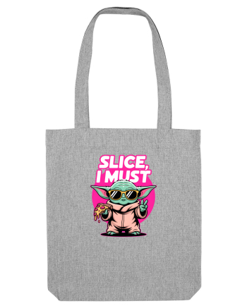SLICE, I MUST- Yoda & Pizza Heather Grey