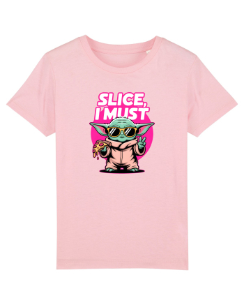 SLICE, I MUST- Yoda & Pizza Cotton Pink