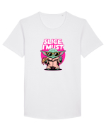 SLICE, I MUST- Yoda & Pizza Tricou mânecă scurtă guler larg Bărbat Skater