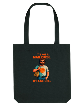IT`S NOT A MAN PURSE, IT`S  A SATCHEL Black