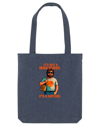 IT`S NOT A MAN PURSE, IT`S  A SATCHEL Midnight Blue