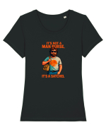 IT`S NOT A MAN PURSE, IT`S  A SATCHEL Tricou mânecă scurtă guler larg fitted Damă Expresser