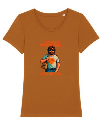 IT`S NOT A MAN PURSE, IT`S  A SATCHEL Roasted Orange