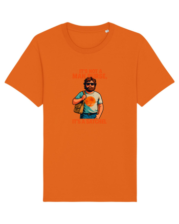 IT`S NOT A MAN PURSE, IT`S  A SATCHEL Bright Orange