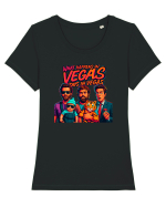 WHAT HAPPENS IN VEGAS - STAYS IN VEGAS Tricou mânecă scurtă guler larg fitted Damă Expresser