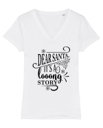 O poveste lungă Tricou mânecă scurtă guler V Damă Evoker