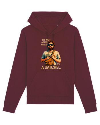 IT`S NOT A MAN PURSE, IT`S  A SATCHEL 2 Burgundy