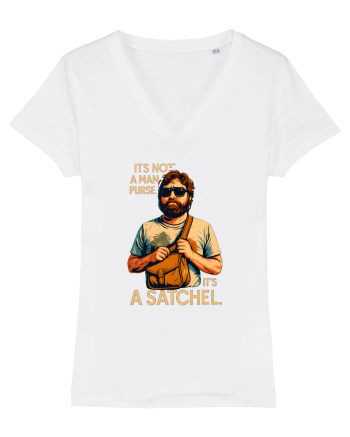 IT`S NOT A MAN PURSE, IT`S  A SATCHEL 2 White