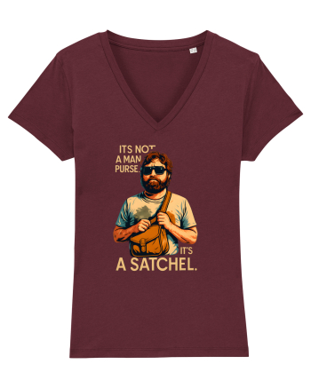 IT`S NOT A MAN PURSE, IT`S  A SATCHEL 2 Burgundy