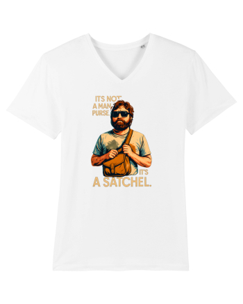 IT`S NOT A MAN PURSE, IT`S  A SATCHEL 2 White