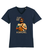 IT`S NOT A MAN PURSE, IT`S  A SATCHEL 2 Tricou mânecă scurtă guler V Bărbat Presenter