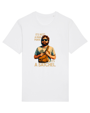 IT`S NOT A MAN PURSE, IT`S  A SATCHEL 2 White