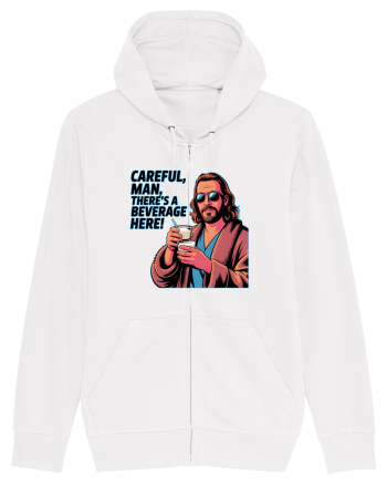 CAREFUL, MAN, THERE`S A BEVERAGE HERE - Atentie, omule, am bautura aici White