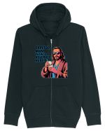 CAREFUL, MAN, THERE`S A BEVERAGE HERE - Atentie, omule, am bautura aici Hanorac cu fermoar Unisex Connector