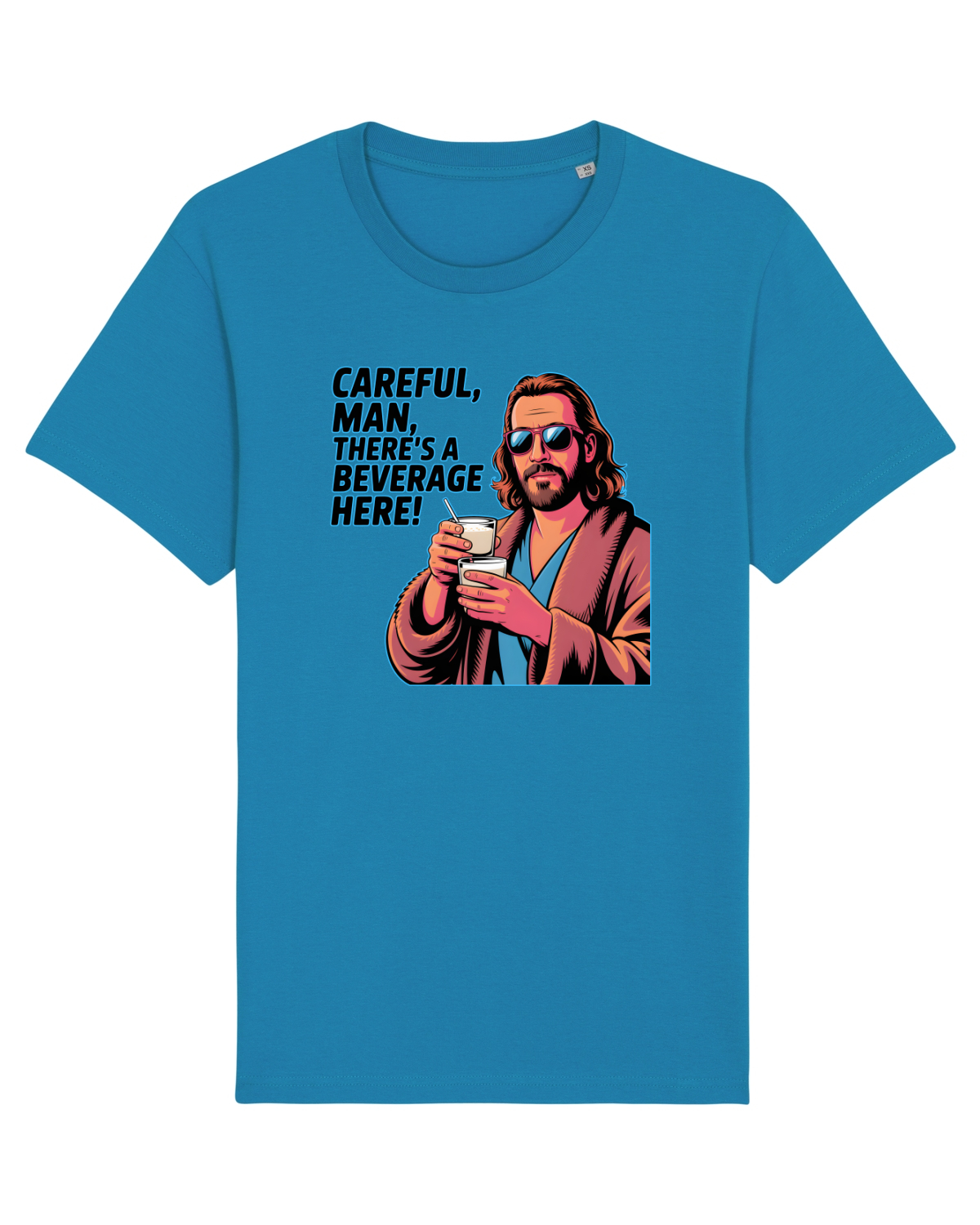 Tricou mânecă scurtă Unisex Rocker Azur
