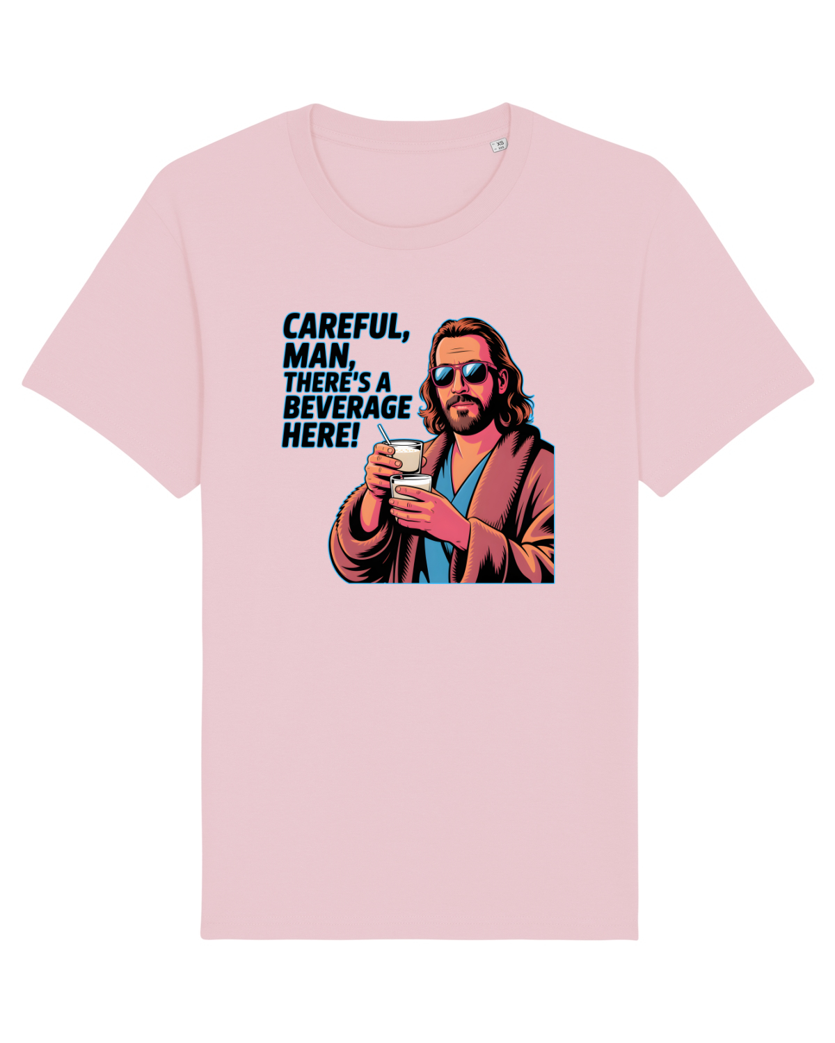 Tricou mânecă scurtă Unisex Rocker Cotton Pink