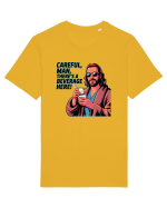CAREFUL, MAN, THERE`S A BEVERAGE HERE - Atentie, omule, am bautura aici Tricou mânecă scurtă Unisex Rocker