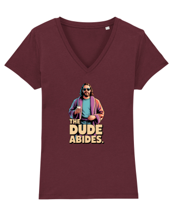 THE DUDE ABIDES Burgundy