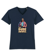 THE DUDE ABIDES Tricou mânecă scurtă guler V Bărbat Presenter