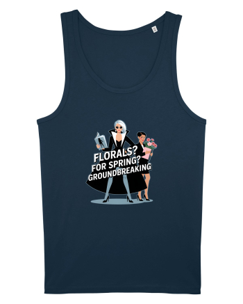 FLORALS? FOR SPRING? GROUNDBREAKING... Navy