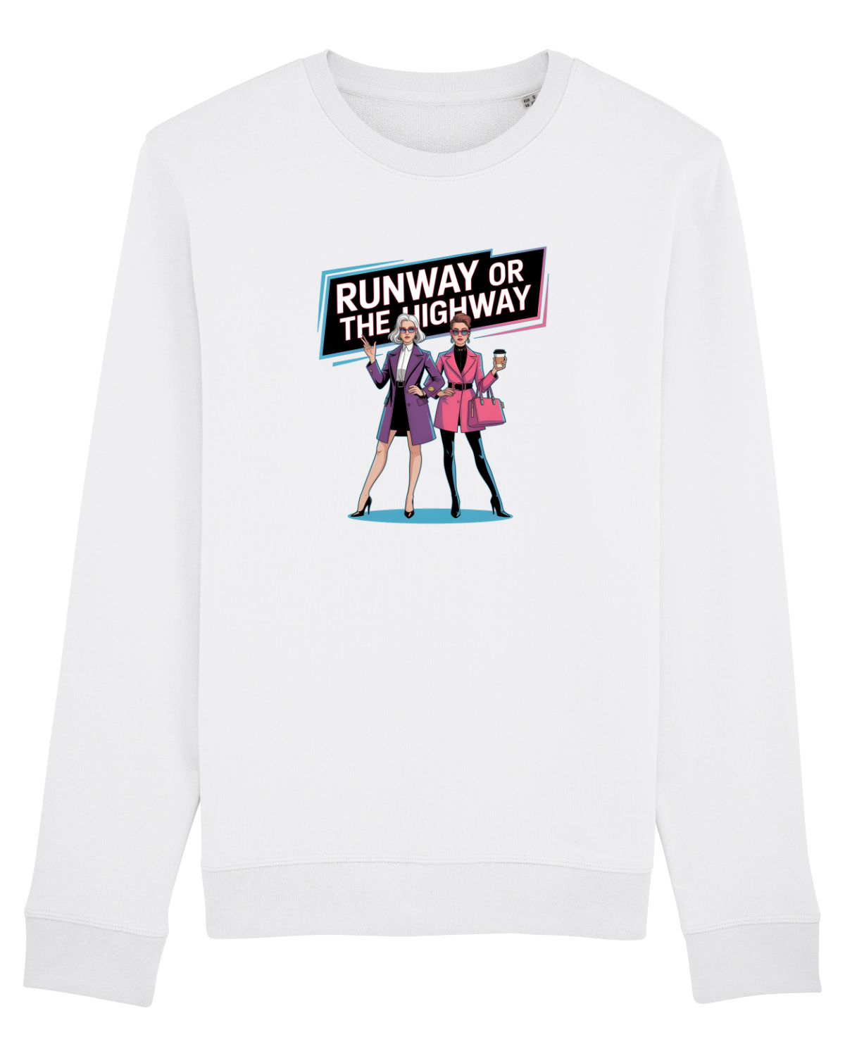 Bluză mânecă lungă Unisex Rise White