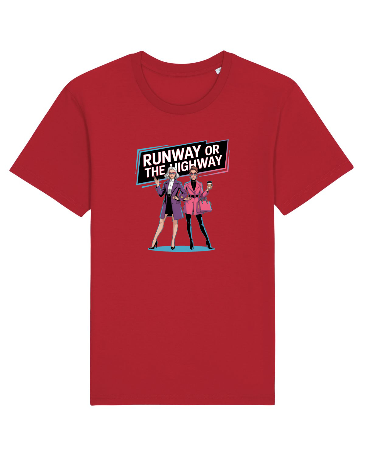 Tricou mânecă scurtă Unisex Rocker Red