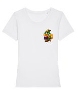 SOMEBODY STOP ME... BEING SO HOT! Tricou mânecă scurtă guler larg fitted Damă Expresser