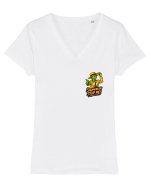 SOMEBODY STOP ME! Tricou mânecă scurtă guler V Damă Evoker