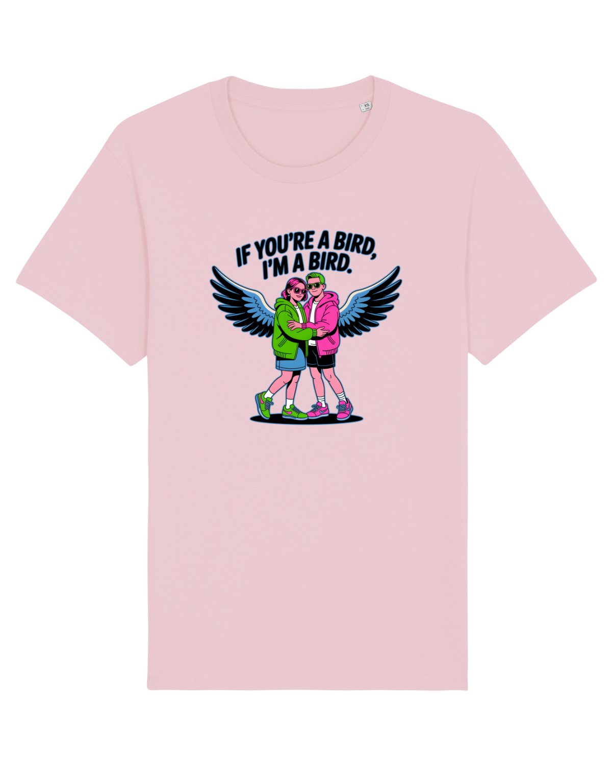 Tricou mânecă scurtă Unisex Rocker Cotton Pink