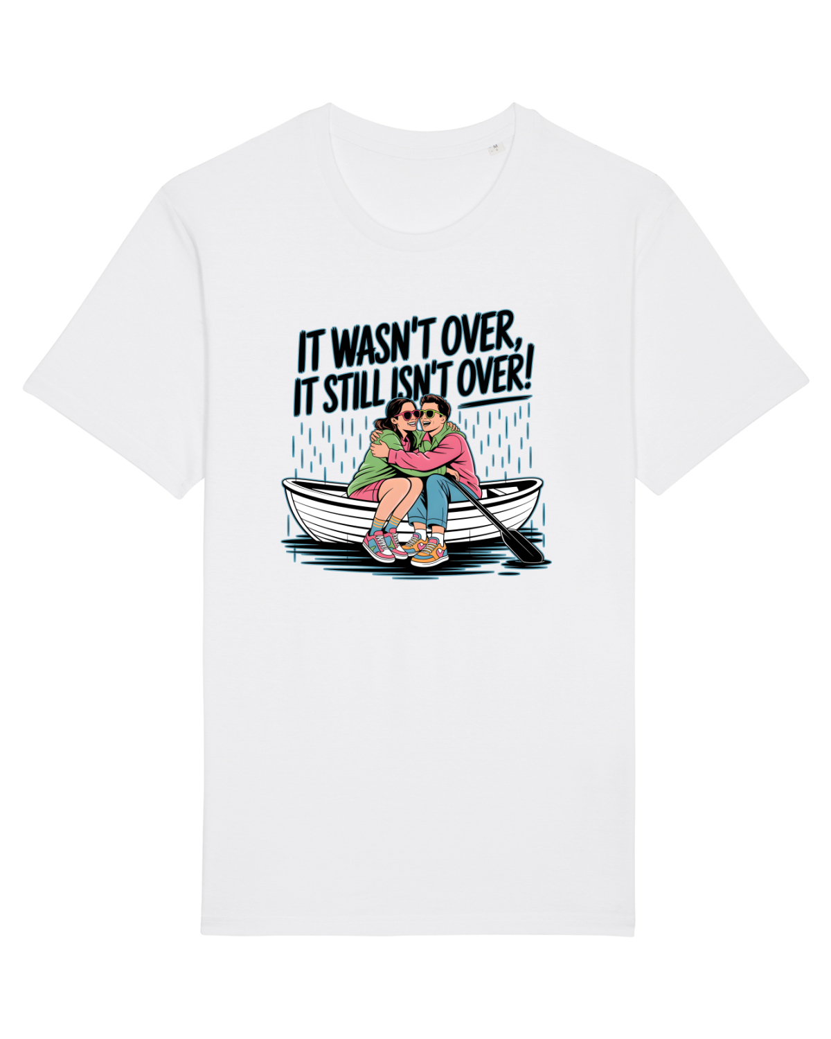 Tricou mânecă scurtă Unisex Rocker White