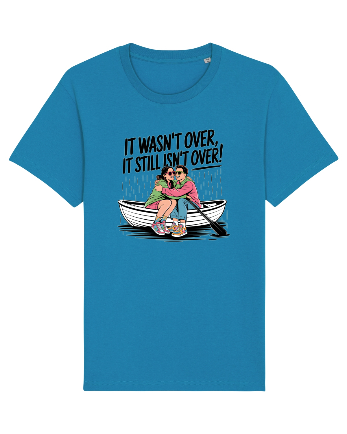 Tricou mânecă scurtă Unisex Rocker Azur