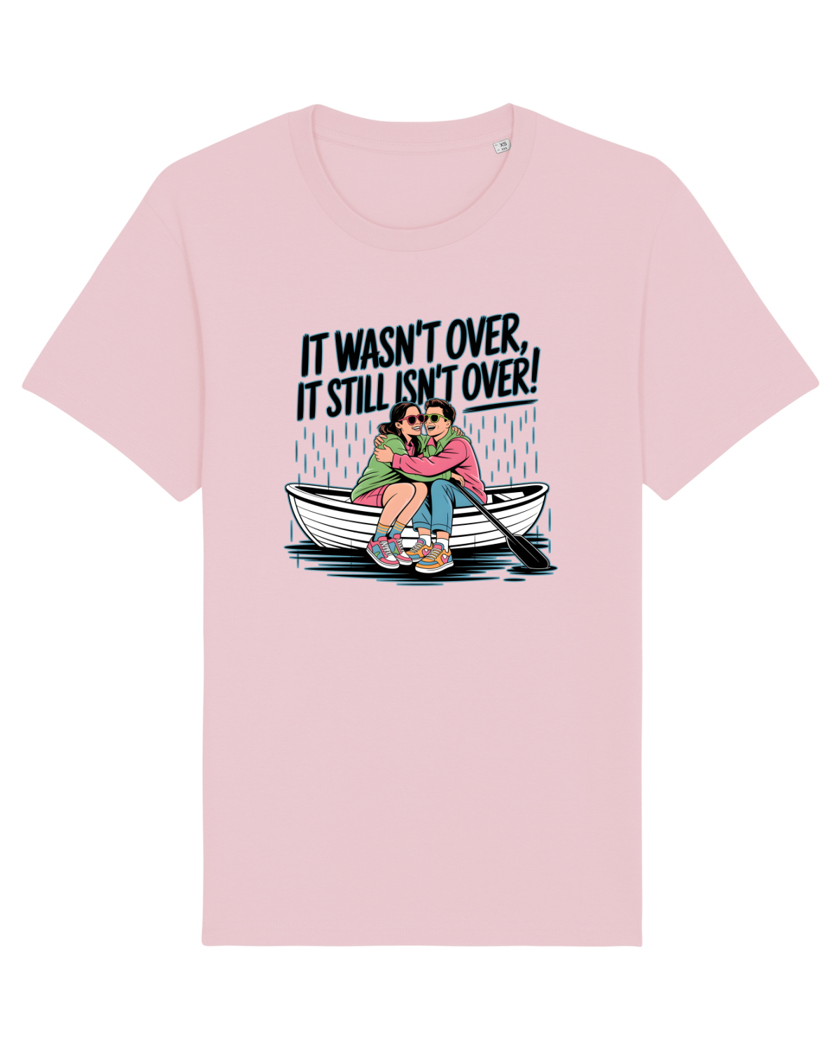 Tricou mânecă scurtă Unisex Rocker Cotton Pink