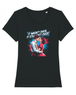IT WASN`T OVER 2 Tricou mânecă scurtă guler larg fitted Damă Expresser