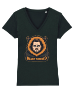 BEARLY SURVIVED Tricou mânecă scurtă guler V Damă Evoker