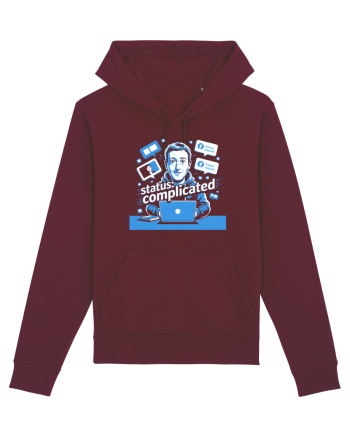 STATUS: COMPLICATED Burgundy
