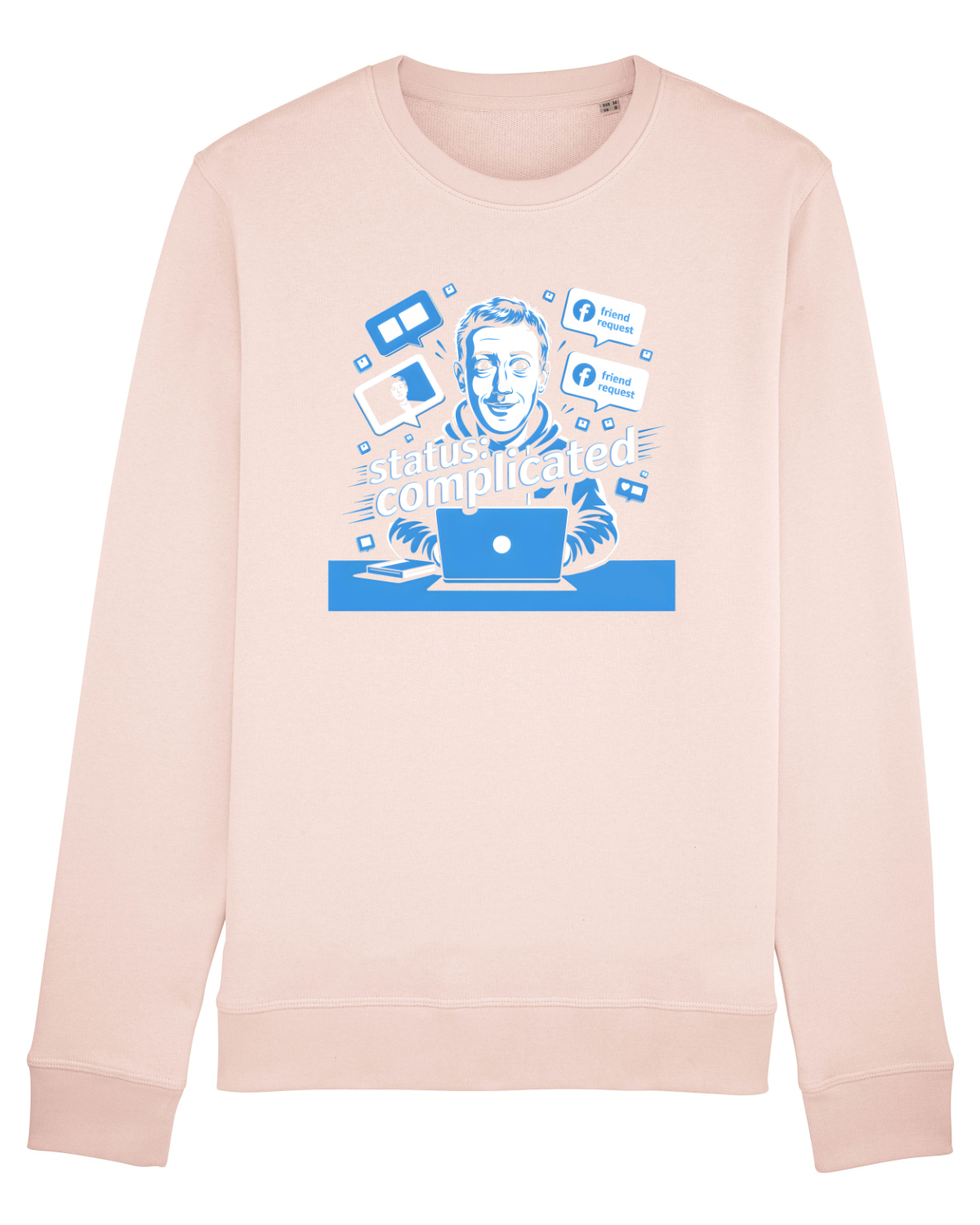 Bluză mânecă lungă Unisex Rise Candy Pink