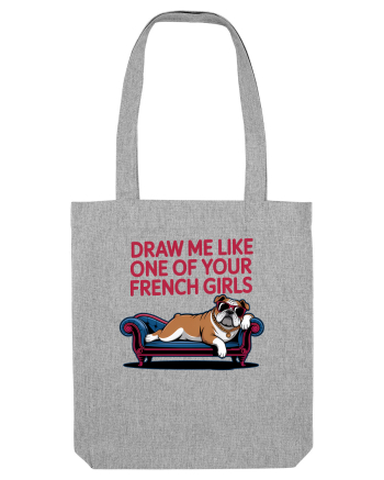 DRAW ME LIKE ONE OF YOUR FRENCH GIRLS - caine Boxer Heather Grey