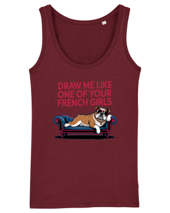DRAW ME LIKE ONE OF YOUR FRENCH GIRLS - caine Boxer Burgundy