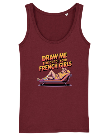 DRAW ME LIKE ONE OF YOUR FRENCH GIRLS  Burgundy