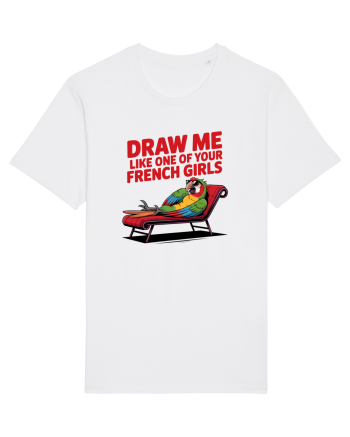 DRAW ME LIKE ONE OF YOUR FRENCH GIRLS - papagal White